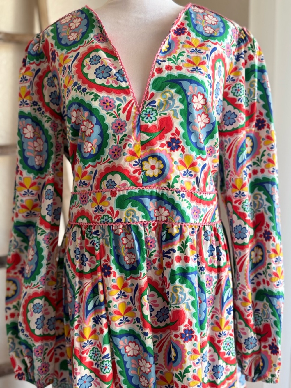 Boden Multicolor Paisley Maxi Dress - Picture 3 of 6